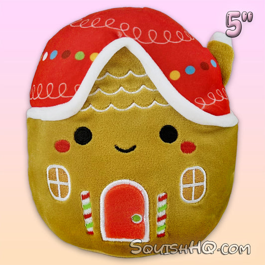 Squishmallows 5-Inch Casa the Gingerbread House