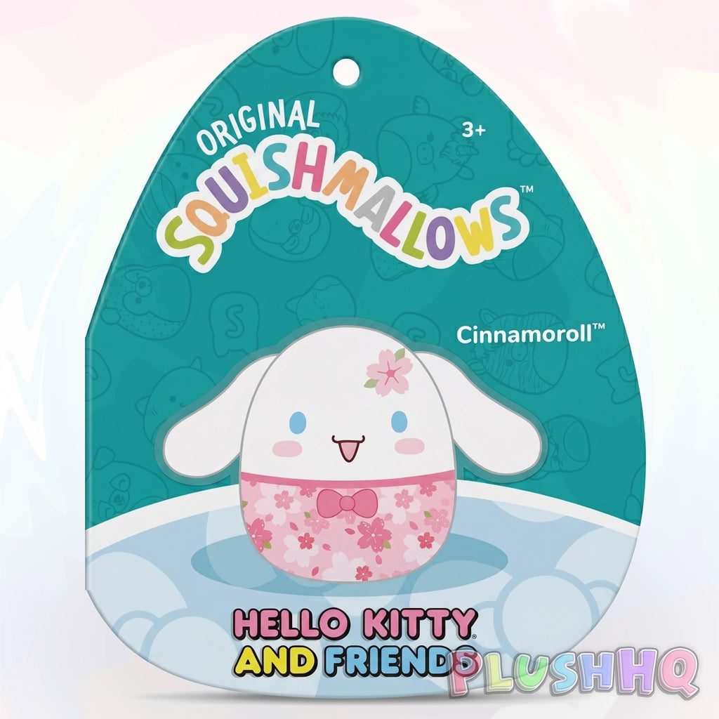 Squishmallows 6,5" Sanrio Hello Kitty et ses amis Cinnamoroll