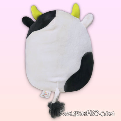 Squishmallows 8-Inch Connor the Cow with Flower