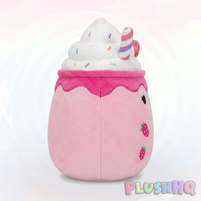 Squishmallows 5-Inch Cunégonde the Strawberry Milkshake Strawberry Scented Mystery Squad