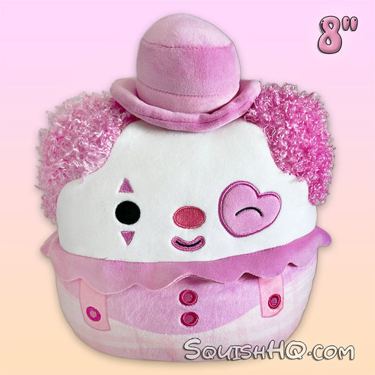 Squishmallows 8-Inch Cupid the Valentine Clown