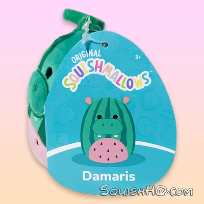 Squishmallows 3.5” Clip Damaris the Watermelon Hippo