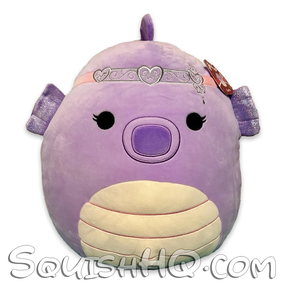 Squishmallows 16" Eartha the Purple Seahorse