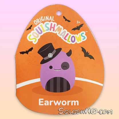 Squishmallows 3.5-Inch Clip Earworm the Monster