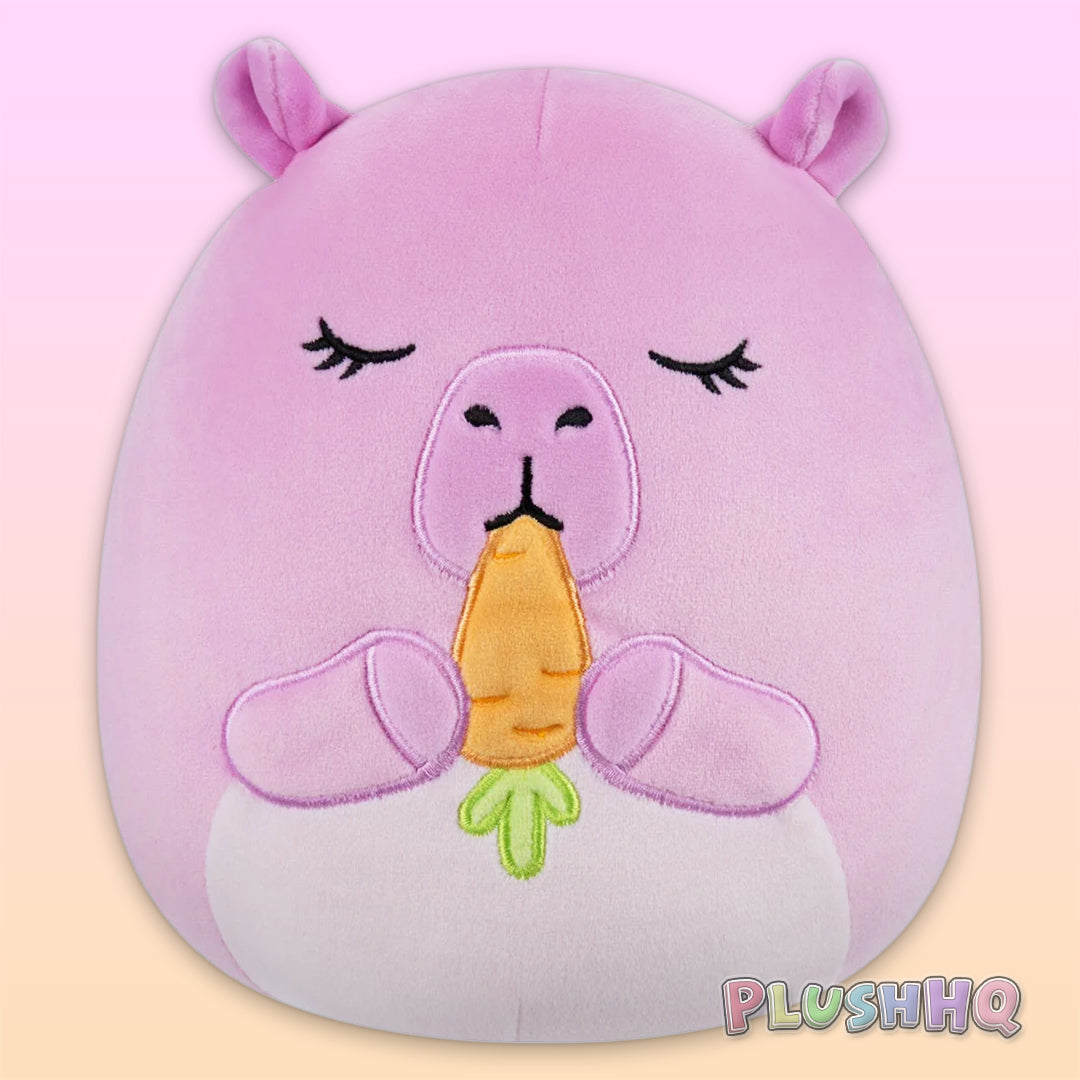 Squishmallows 8-Inch Select Series Enya the Pink Capybara