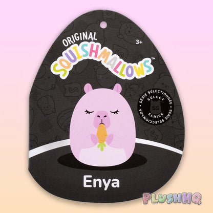 Squishmallows 8-Inch Select Series Enya the Pink Capybara