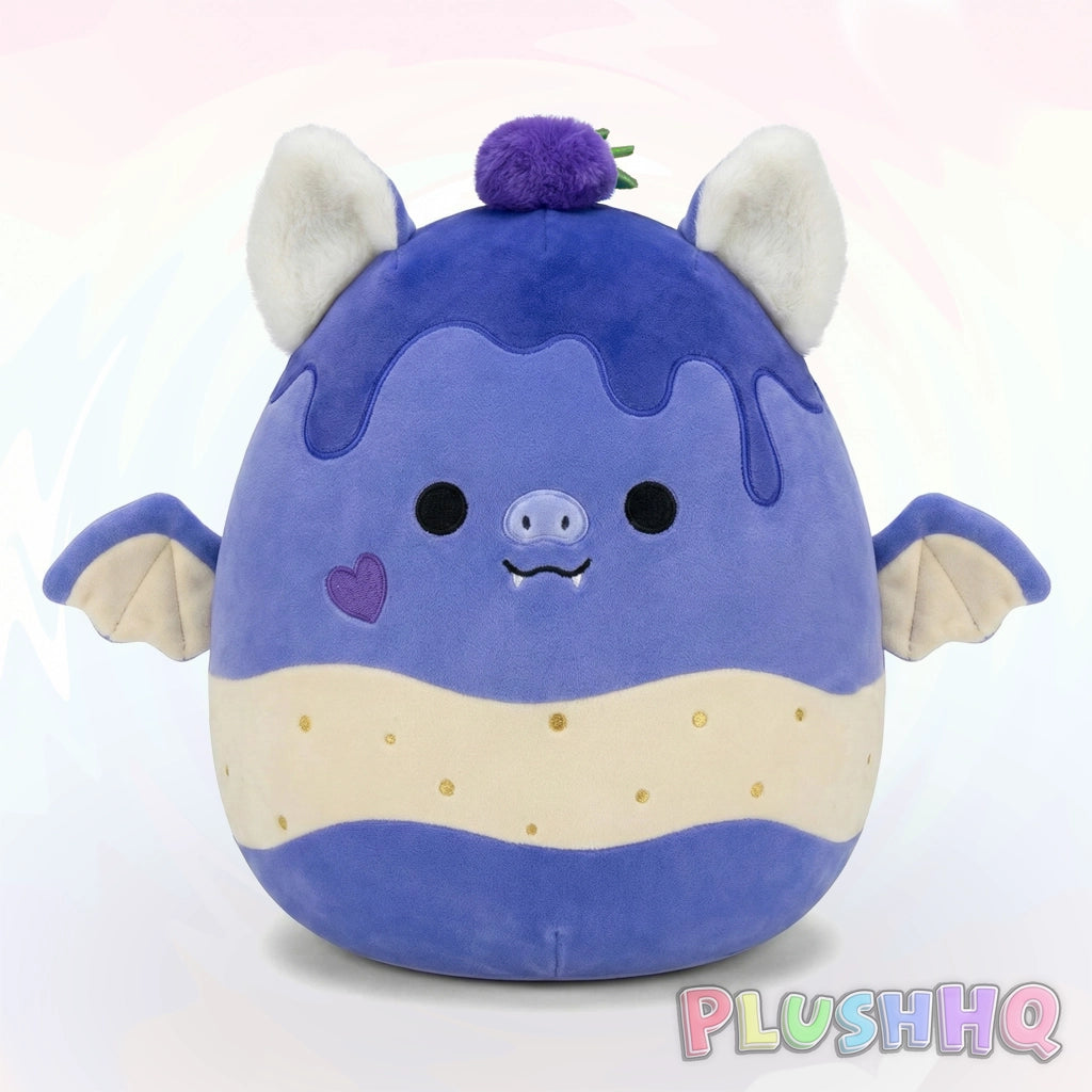 Squishmallows 10-Inch Finklestein the Blueberry Cheesecake Fruit Bat