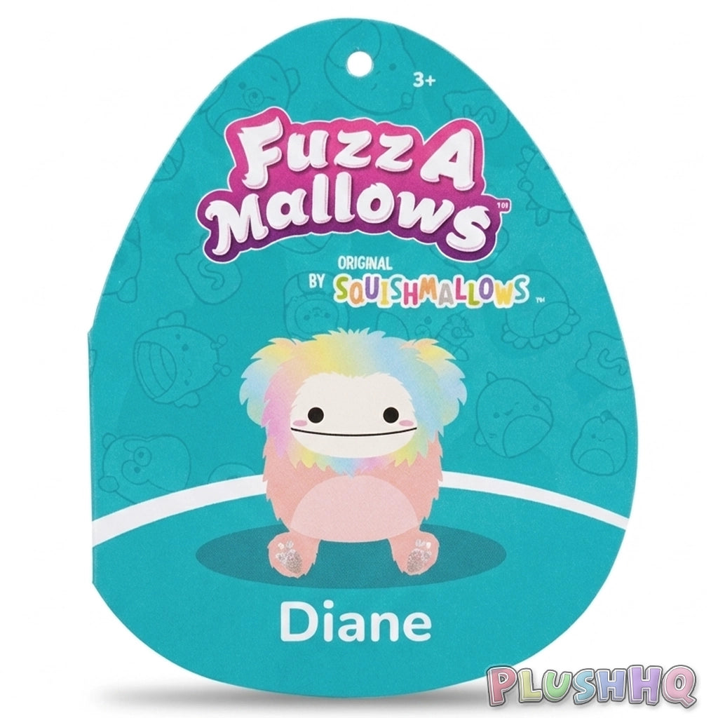 Squishmallows 12-Inch Fuzz-A-Mallows Diane the Bigfoot