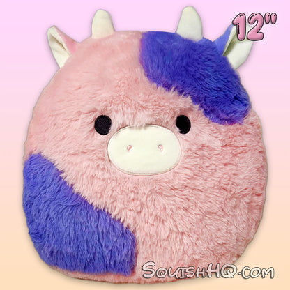 Squishmallows 12-Inch Fuzz-A-Mallows Patty the Cow