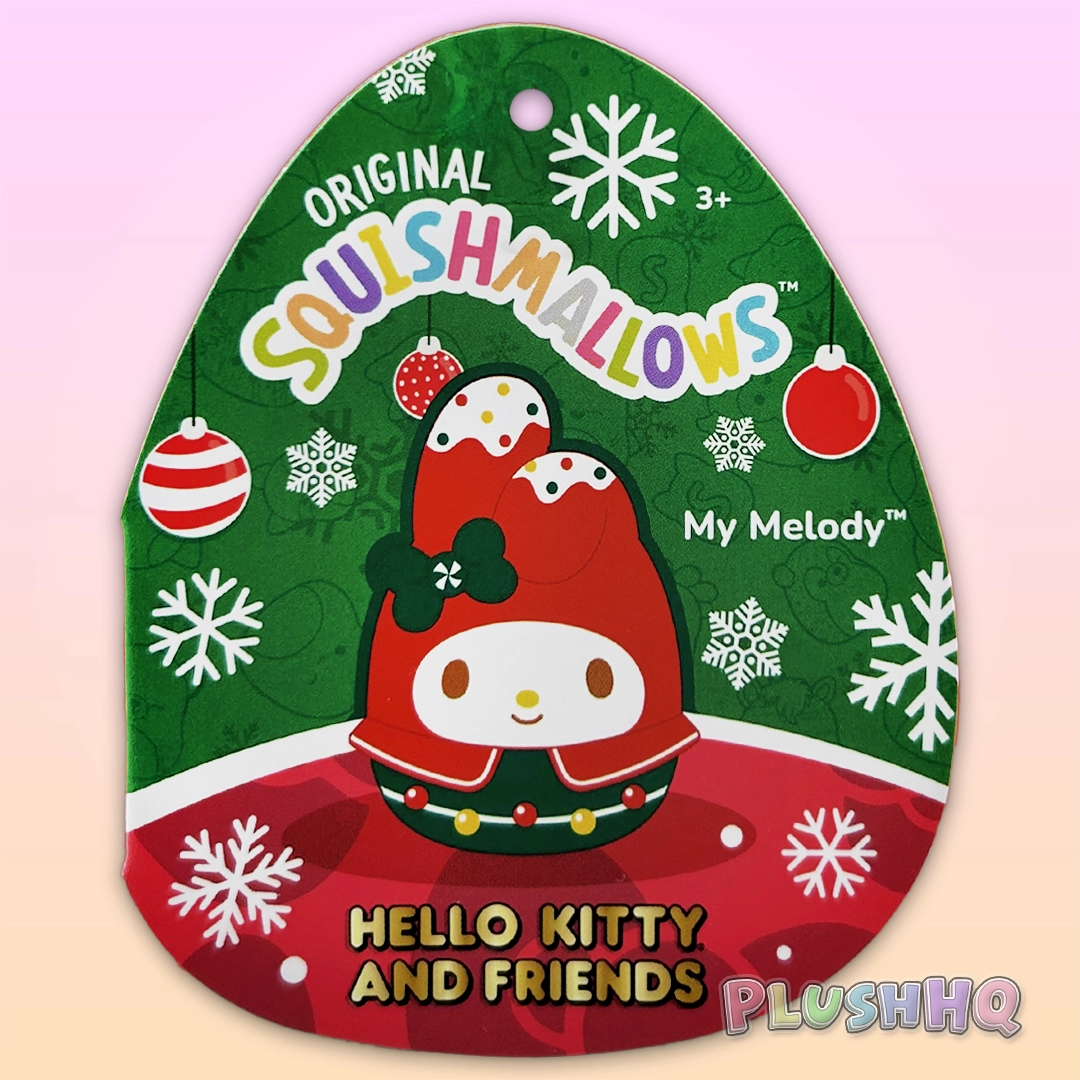 Squishmallows 8-Inch Sanrio Christmas My Melody Frosting Ears