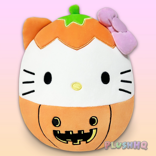 Squishmallows 8-Inch Sanrio Hello Kitty Jack-O-Lantern
