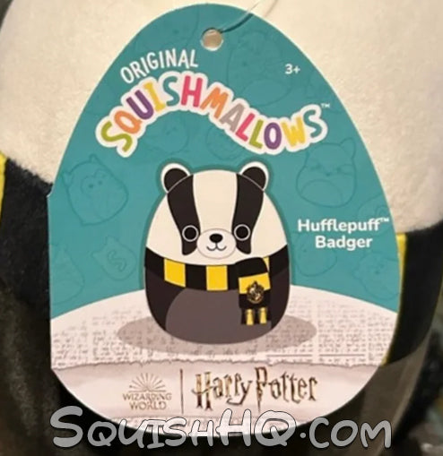 Squishmallows 8" Harry Potter Hufflepuff Badger