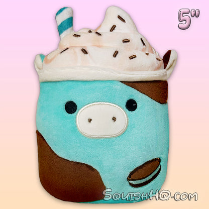 Squishmallows 5-Inch Ingeborg the Mint Chip Milkshake Cow