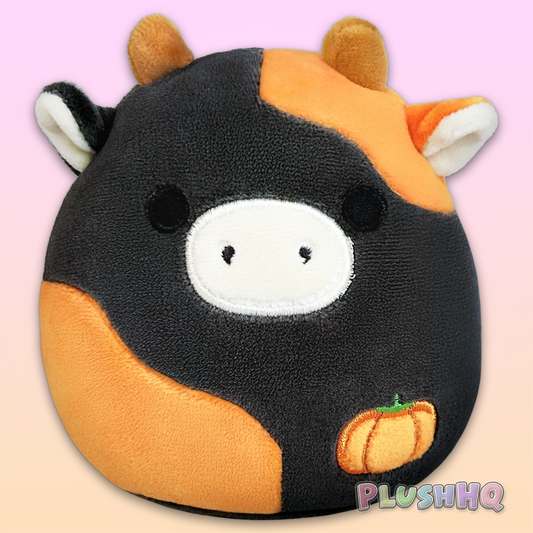Squishmallows 5-Inch Jefferson the Cow Pumpkin Patch