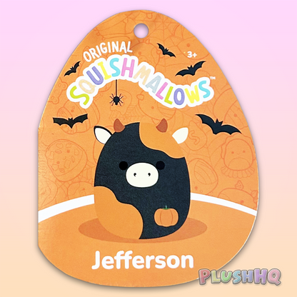 Squishmallows 5-Inch Jefferson the Cow Pumpkin Patch