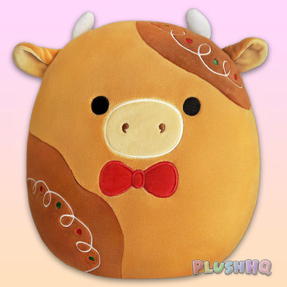 Squishmallows 11-Inch Jericho the Gingerbread Cow