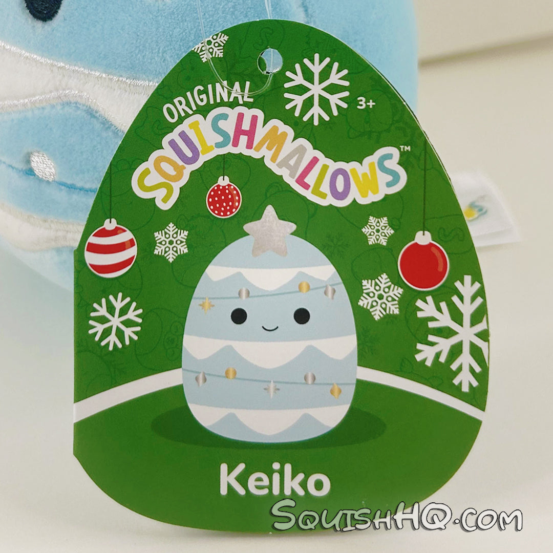 Squishmallows 5-Inch Keiko the Teal Christmas Tree