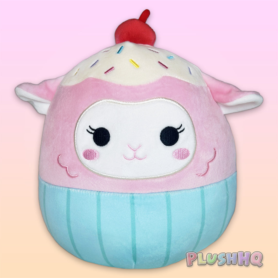 Squishmallows 8-Inch Lala the Lamb Cupcake