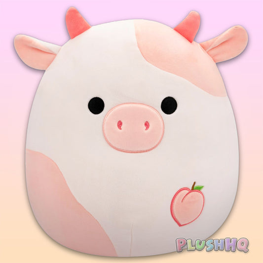 Squishmallows 8-Inch Lilaz the Peach Cow