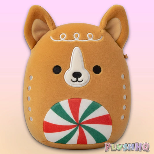 Squishmallows 4.5-Inch Louis the Gingerbread Dog