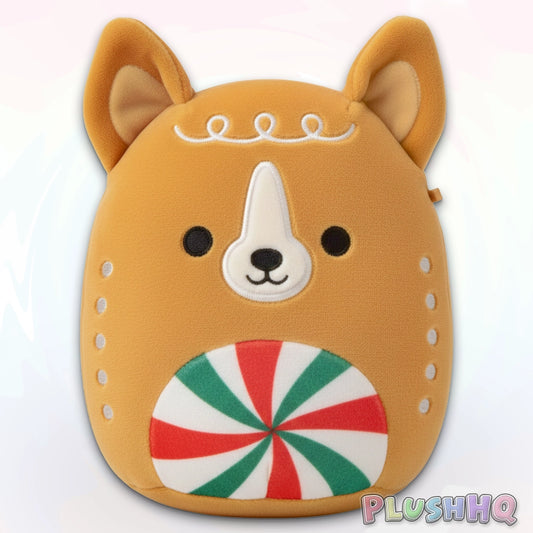 Squishmallows 4.5-Inch Louis the Gingerbread Dog