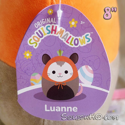 Squishmallows 8" Luanne the Possum in Pumpkin Costume