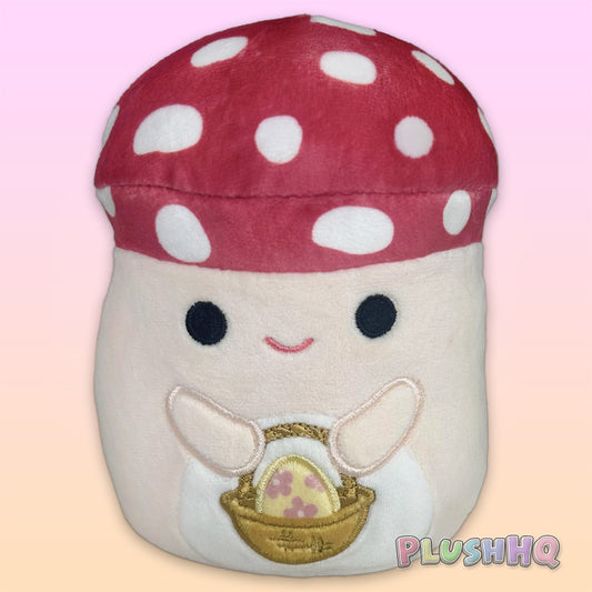 Squishmallows 5-Inch Malcolm the Mushroom with Easter Basket