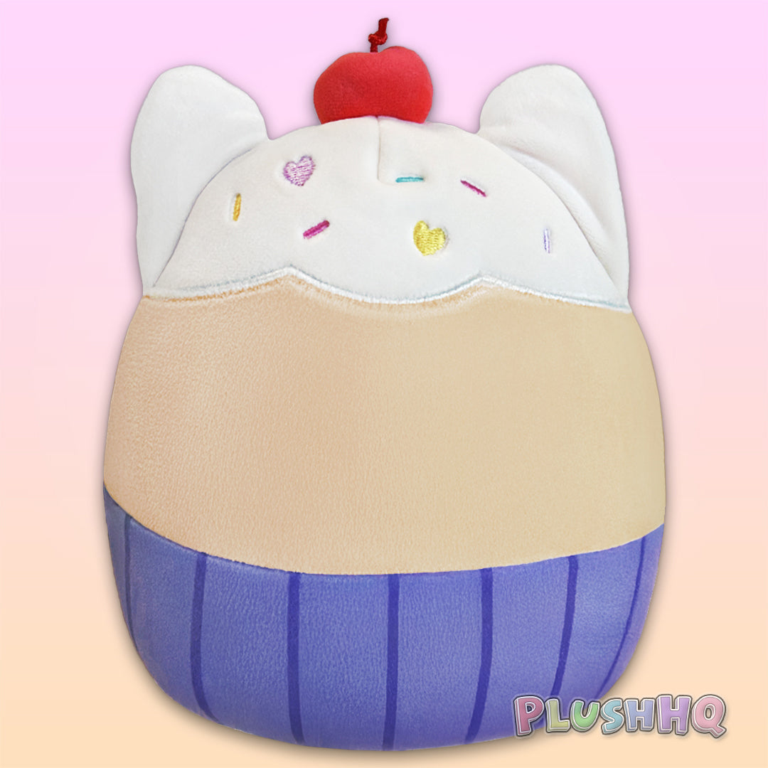 Squishmallows 8-Inch Miriam the Cupcake Cat with Hearts