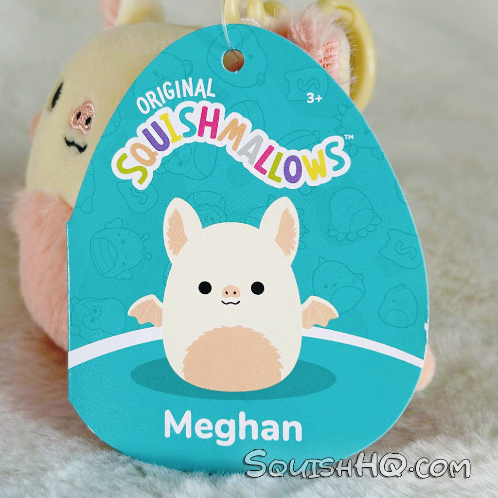 Squishmallows 3.5" Meghan the Bat Clip