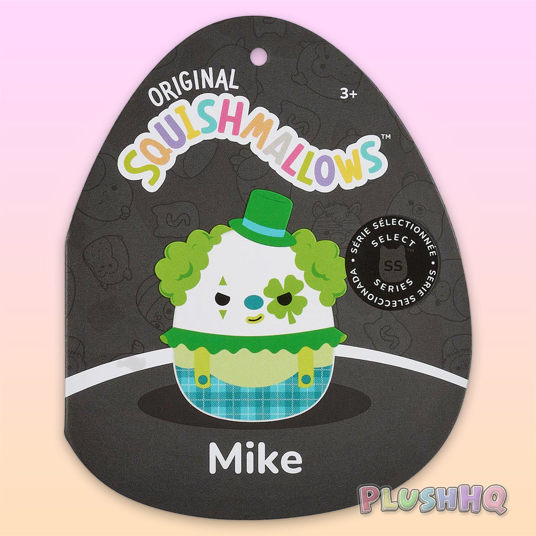 Squishmallows 12-Inch Select Series Mike the St. Patty’s Day Clown