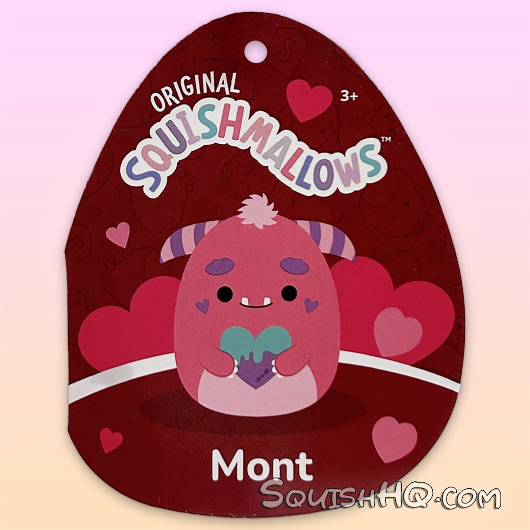 Squishmallows 5-Inch Mont the Monster Heart