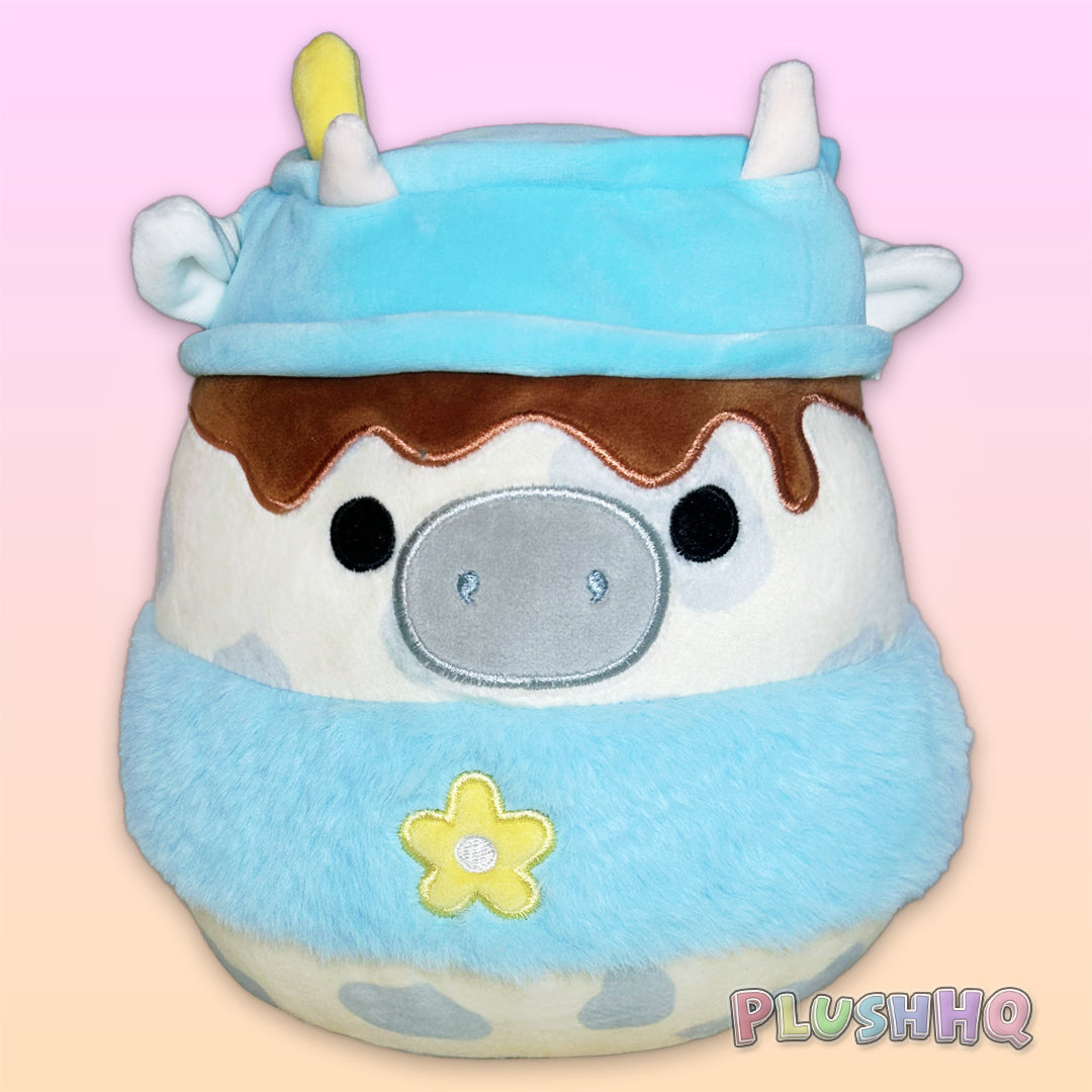 Squishmallows 8-Inch Mustafa the Milkshake Cow