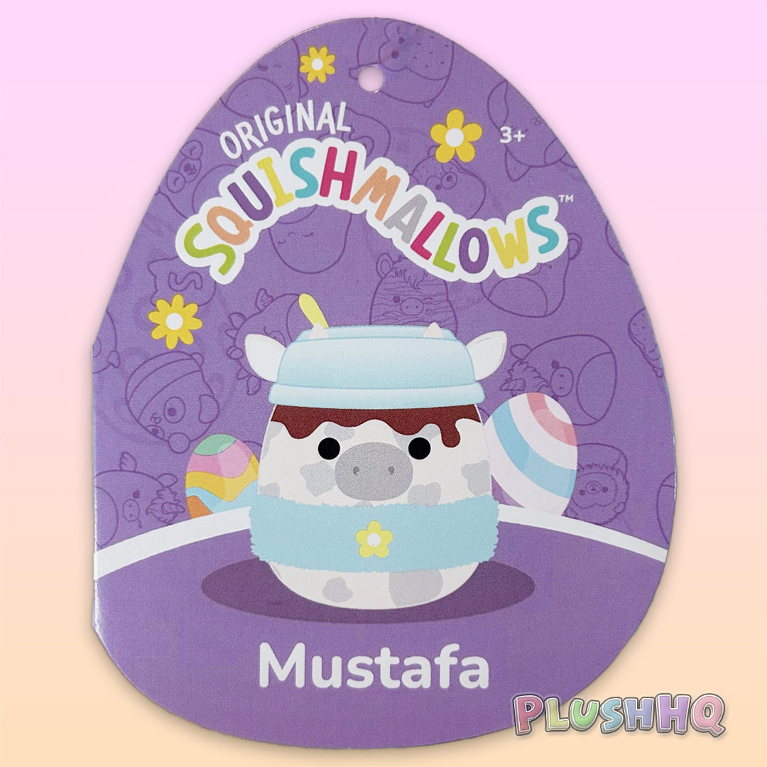 Squishmallows 8-Inch Mustafa the Milkshake Cow