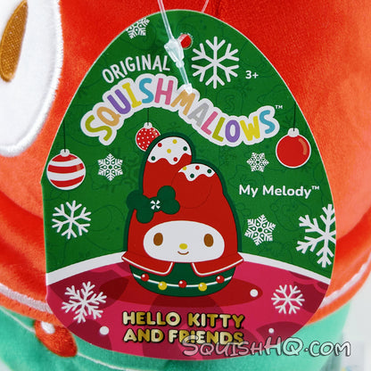 Squishmallows 8-Inch Sanrio Christmas My Melody Frosting Ears