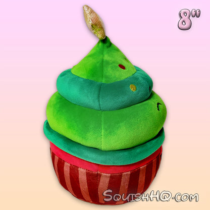 Squishmallows 8-Inch Myla the Christmas Tree Cupcake