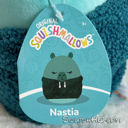 Squishmallows 8-Inch Nastia the Capybara with Sherpa Hoodie