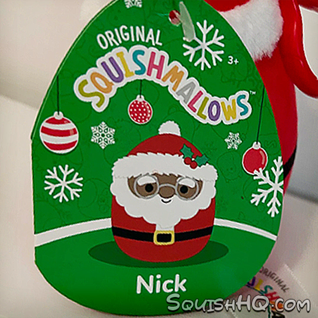 Squishmallows 3.5" Clip Nick the Santa Clause