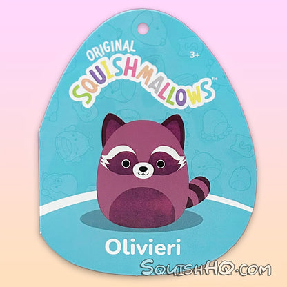 Squishmallows 8-Inch Olivieri the Raccoon