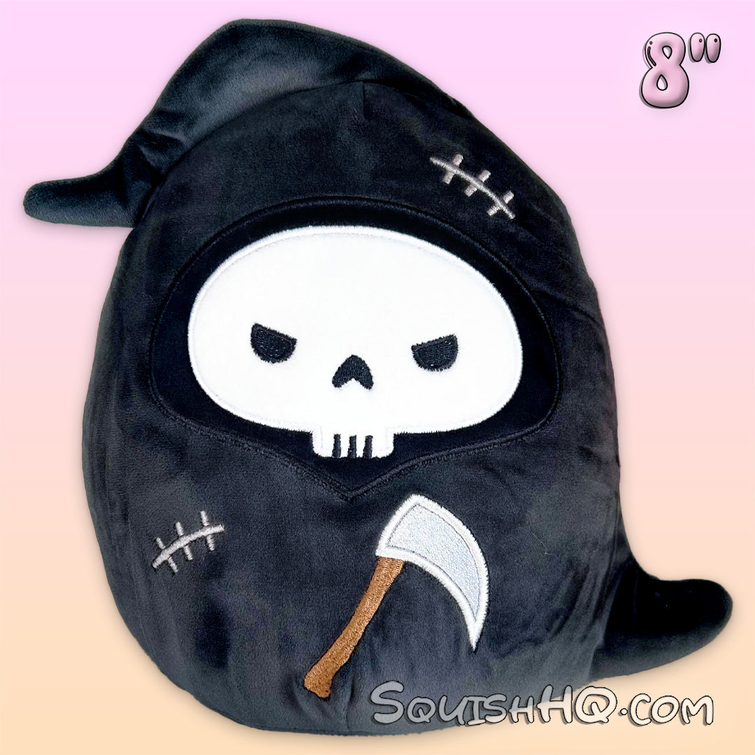 Squishmallows 8-Inch Otto the Grim Reaper with Stitches