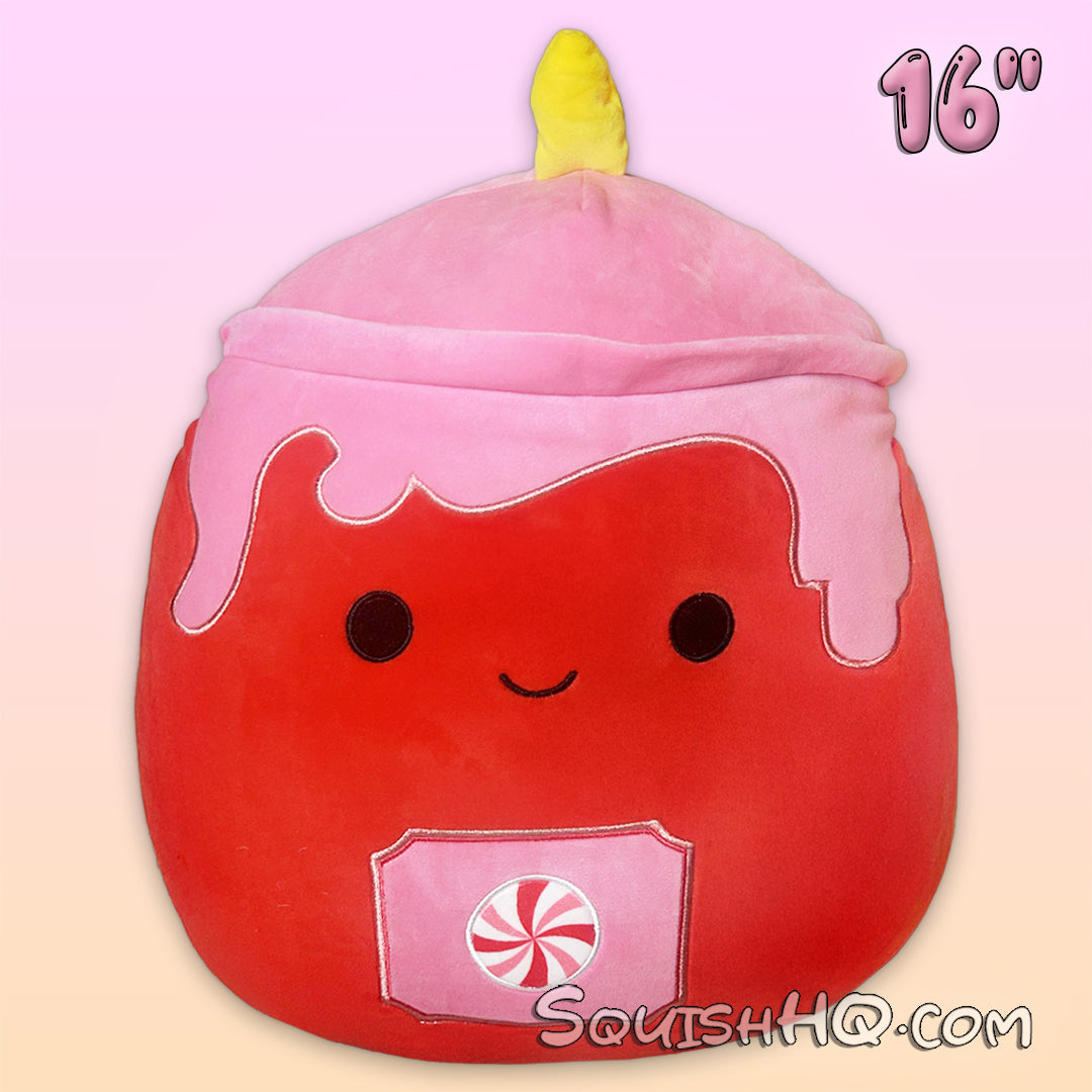 Squishmallows 16-Inch Platt the Peppermint Candle