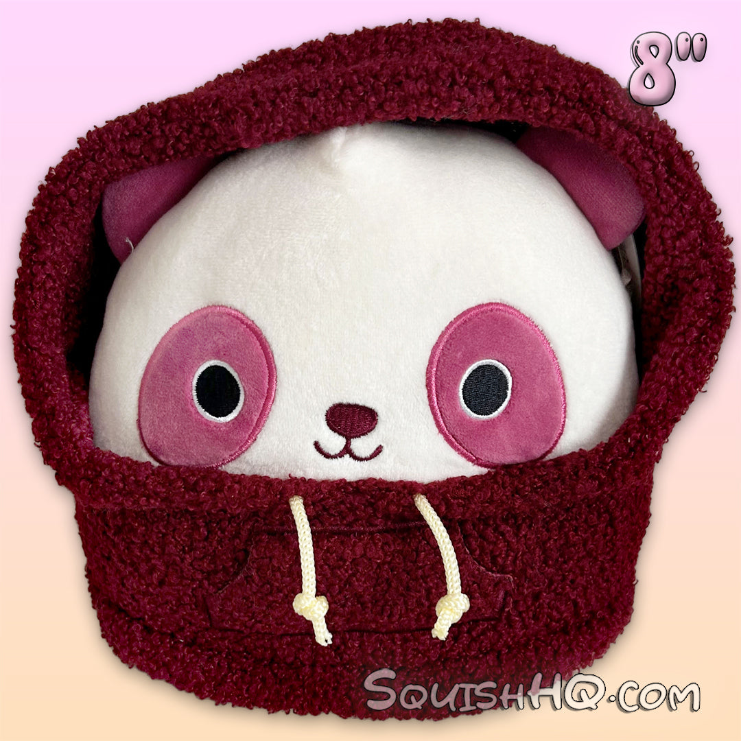 Squishmallows 8-Inch Ponder the Panda with Sherpa Hoodie