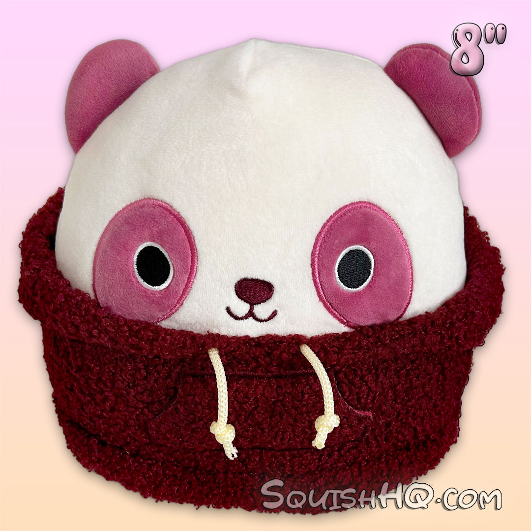 Squishmallows 8-Inch Ponder the Panda with Sherpa Hoodie