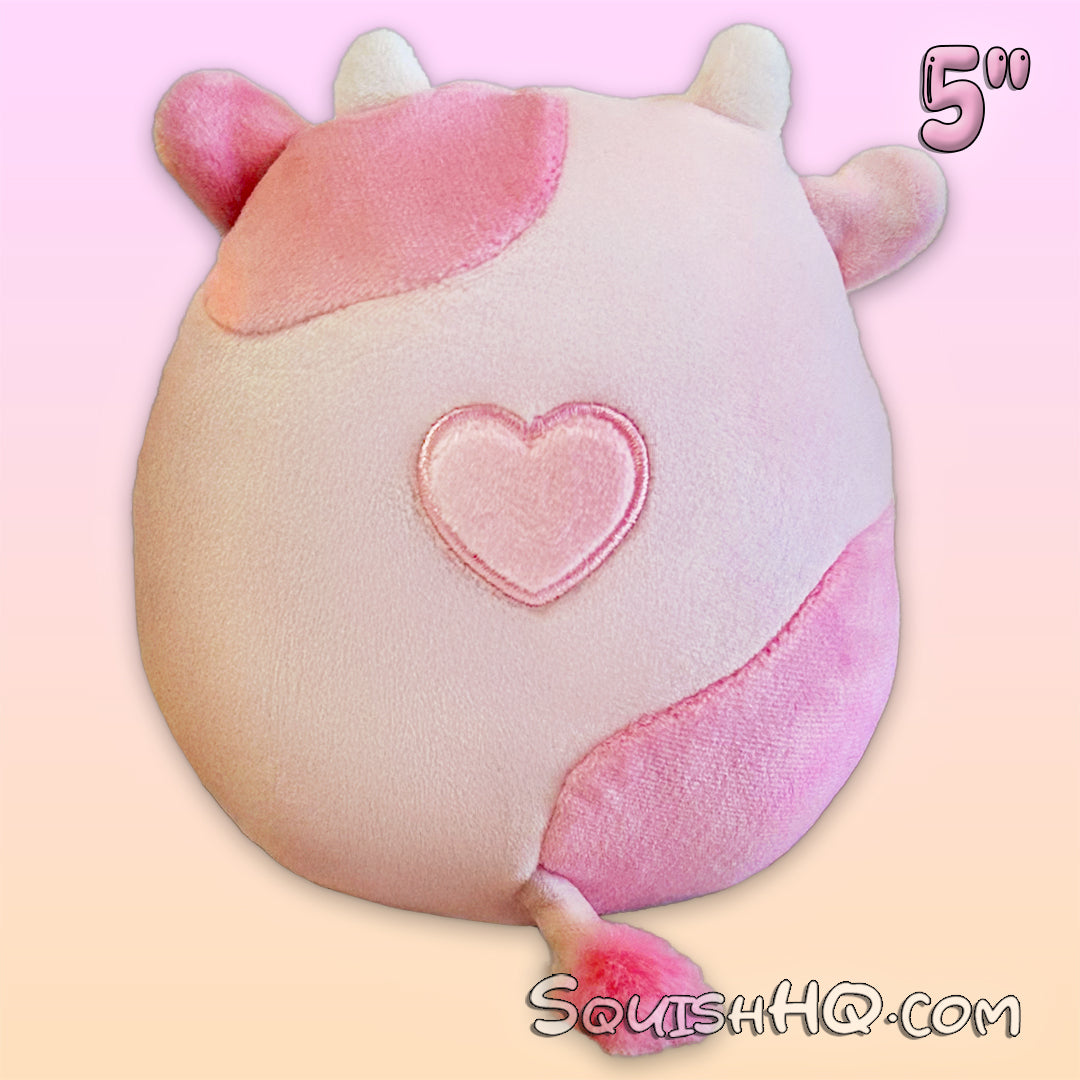 Squishmallows 5-Inch Reshma the Cow Cookie Heart