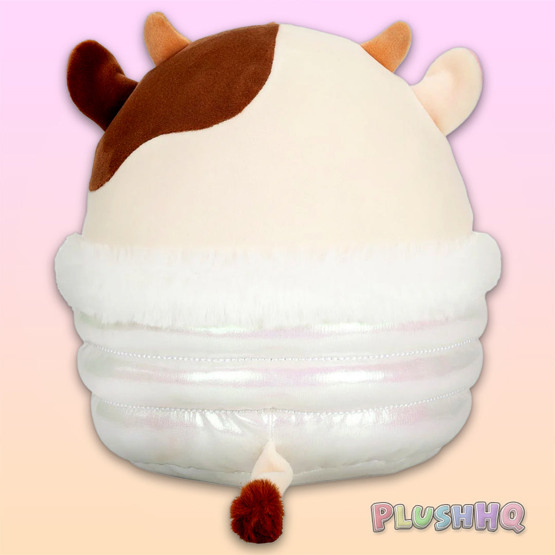 Squishmallows 8-Inch Select Series: Ronnie the Cow in Puffer Jacket