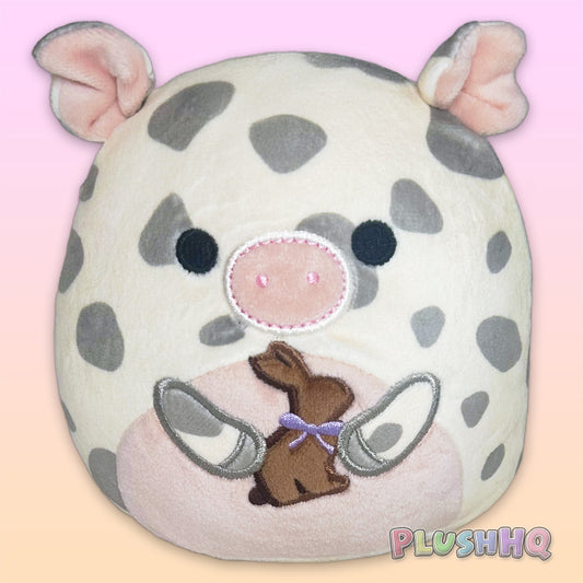 Squishmallows 5-Inch Rosie the Pig with Chocolate Bunny