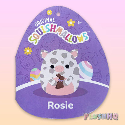 Squishmallows 5-Inch Rosie the Pig with Chocolate Bunny