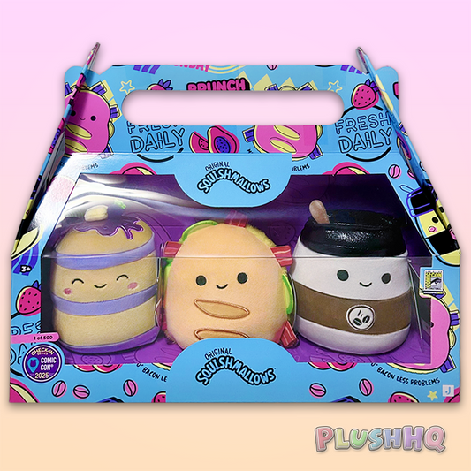 Squishmallows 2025 SDCC-Exclusive 3-Piece Box Set (Brunch Food)
