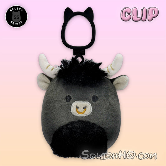 Squishmallows 3.5-Inch Clip Select Series Lake the Bull