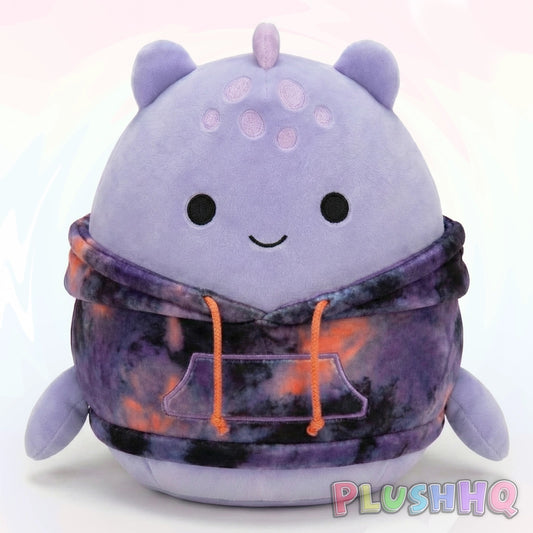 Squishmallows 8-Inch Shon the Loch Ness Monster Tie-Dye Hoodie