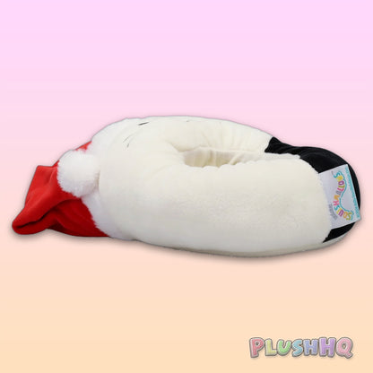 Squishmallows Cam the Cat with Santa Hat Slippers